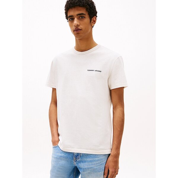 DM0DM21388_AE3_main Ανδρική Μπλούζα TOMMY JEANS  TJM SLANTED CREST GRAPHIC DM0DM21388 γκρι - Image 1