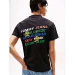 Ανδρική Μπλούζα TOMMY JEANS  TJM SLANTED CREST GRAPHIC DM0DM21388 Μαύρο - Image 4
