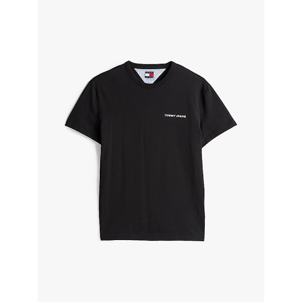 Ανδρική Μπλούζα TOMMY JEANS  TJM SLANTED CREST GRAPHIC DM0DM21388 Μαύρο - Image 2