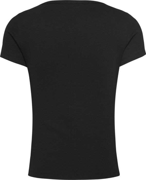 ΓΥΝΑΙΚΕΙΑ ΜΠΛΟΥΖΑ TJW SLIM ESSENTIAL RIB V SS TOMMY JEANS DW0DW17385-BDS - Image 2