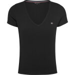 ΓΥΝΑΙΚΕΙΑ ΜΠΛΟΥΖΑ TJW SLIM ESSENTIAL RIB V SS TOMMY JEANS DW0DW17385-BDS