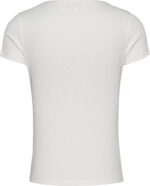 ΓΥΝΑΙΚΕΙΑ ΜΠΛΟΥΖΑ TJW SLIM ESSENTIAL RIB V SS TOMMY JEANS DW0DW17385-YBR - Image 2