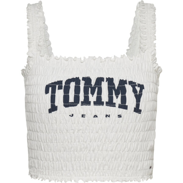 DW0DW20240YBL_F ΓΥΝΑΙΚΕΙΑ ΜΠΛΟΥΖΑ TJW SMOCK VARSITY BRALETTE TOMMY JEANS DW0DW20240-YBL - Image 1