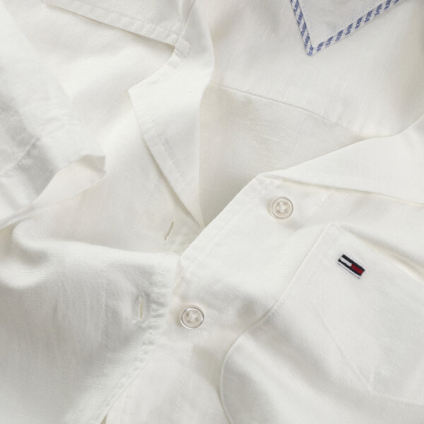 ΓΥΝΑΙΚΕΙΟ ΠΟΥΚΑΜΙΣΟ TJW CRP LINEN SS SHIRT TOMMY JEANS DW0DW20286-YBL - Image 3