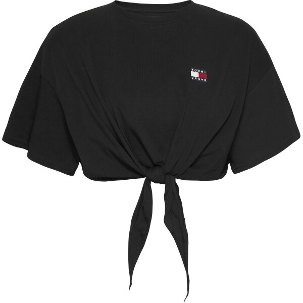 ΓΥΝΑΙΚΕΙΑ ΜΠΛΟΥΖΑ REG WAIST TIE BADGE TEE EX TOMMY JEANS DW0DW20321-BDS - Image 1