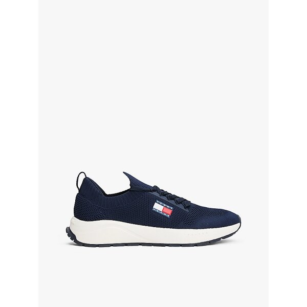 EM0EM01555_C1G_main Ανδρικό Παπούτσι TOMMY JEANS TJM RUNNER KNTITTED  EM0EM01555 Μπλε - Image 1