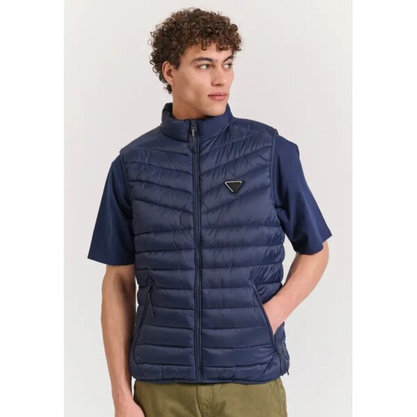 FBM011-001-01_NAVY_1 Ανδρικό Γιλέκο FUNKY BUDDHA FBM011-001-01 Μπλε - Image 1