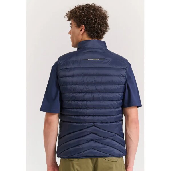 FBM011-001-01_NAVY_5 Ανδρικό Γιλέκο FUNKY BUDDHA FBM011-001-01 Μπλε - Image 3