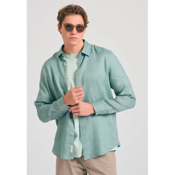 Ανδρικό Πουκάμισο FUNKY BUDDHA FBM011-001-05 πράσινο - Image 4