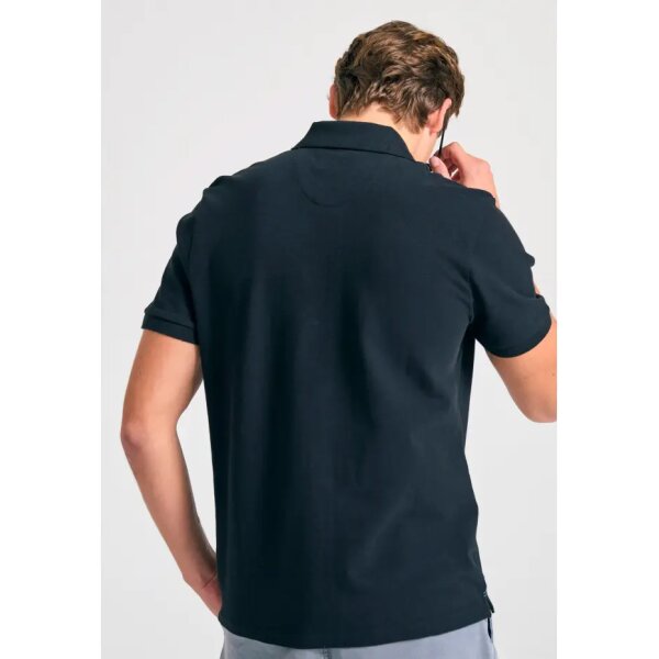 Ανδρική Μπλούζα POLO FUNKY BUDDHA FBM011-001-11 Μαύρο - Image 4