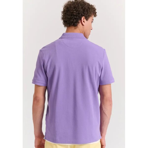 Ανδρική Μπλούζα POLO FUNKY BUDDHA FBM011-001-11 Μωβ - Image 3