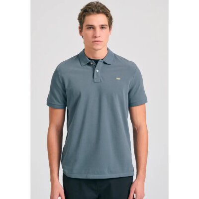 Ανδρική Μπλούζα POLO FUNKY BUDDHA FBM011-001-11 Γκρί