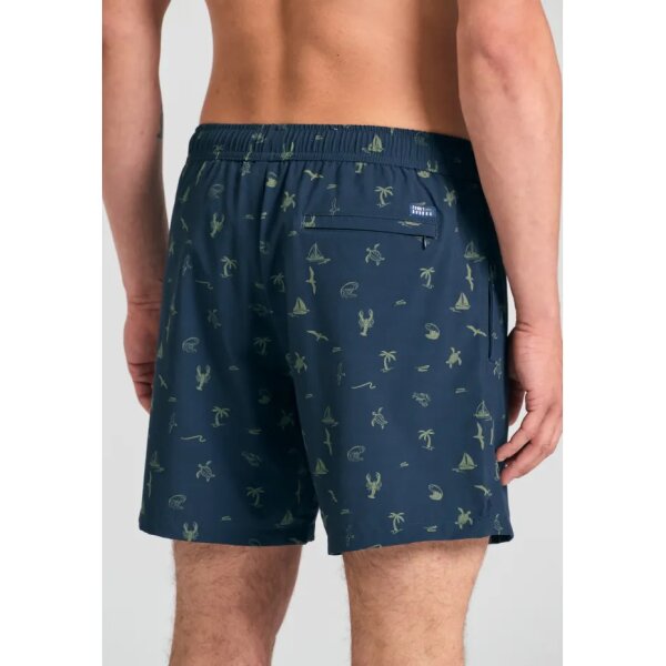 FBM011-004-16_NAVY_4 Ανδρικό Μαγιό  FUNKY BUDDHA FBM011-004-16 Μπλε - Image 2