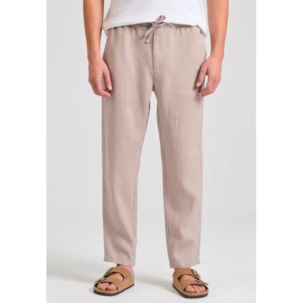 Ανδρικό Παντελόνι λινό FUNKY BUDDHA FBM011-011-02 Μπεζ - Image 1