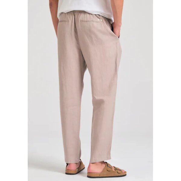 Ανδρικό Παντελόνι λινό FUNKY BUDDHA FBM011-011-02 Μπεζ - Image 3