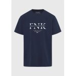 Ανδρική Μπλούζα Κοντό Μανίκι Με Τύπωμα FBM011-017-04 Μπλε - Image 2