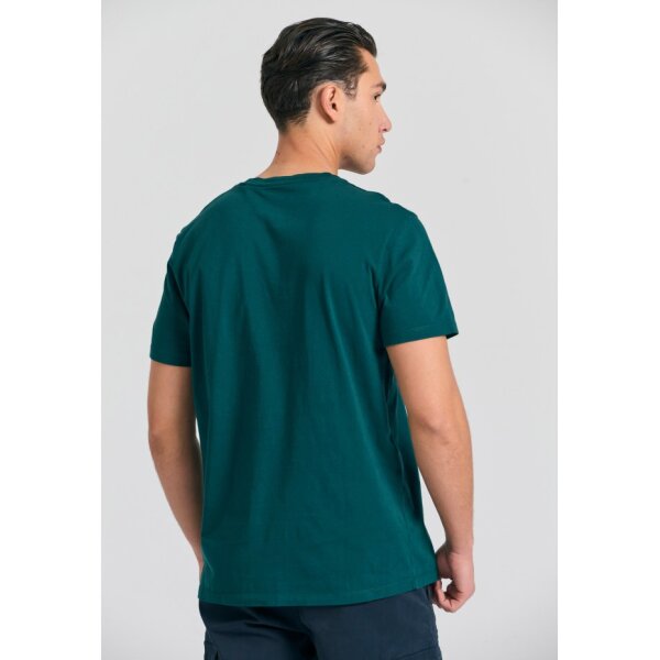 Ανδρική Μπλούζα Κοντό Μανίκι Με Τύπωμα FBM011-021-04 Πράσινο - Image 2