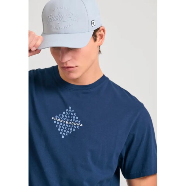 Ανδρική Μπλούζα Κοντό Μανίκι FBM011-048-04 Μπλε - Image 2