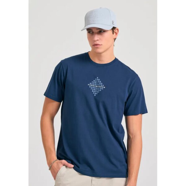 Ανδρική Μπλούζα Κοντό Μανίκι FBM011-048-04 Μπλε - Image 3