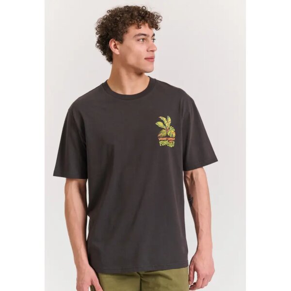 FBM011-048-04_OFF_WHITE_7 Ανδρική Μπλούζα Κοντό Μανίκι FUMKY BUDDHA FBM011-055-04 Ανθρακί - Image 1