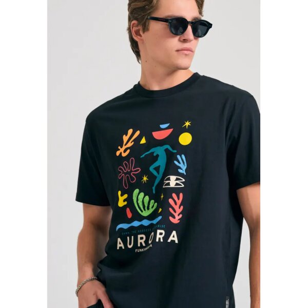 Ανδρική Μπλούζα Κοντό Μανίκι FBM011-049-04 Μαύρο - Image 3