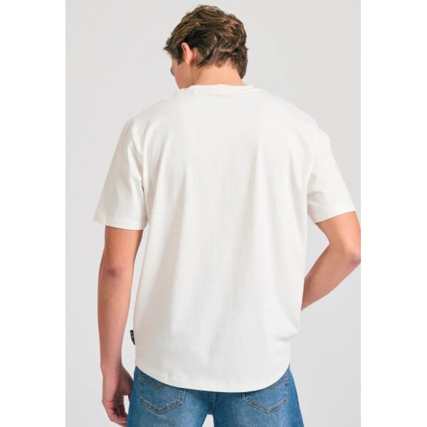 Ανδρική Μπλούζα Κοντό Μανίκι FBM011-049-04 εκρού - Image 4