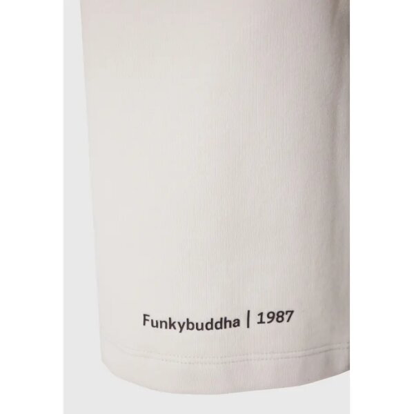 Ανδρική Βερμούδα Φούτερ FUNKY BUDDHA FBM011-050-03 λευκό - Image 2