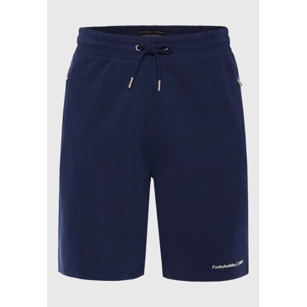 Ανδρική Βερμούδα Φούτερ FUNKY BUDDHA FBM011-050-03 Μπλε - Image 1