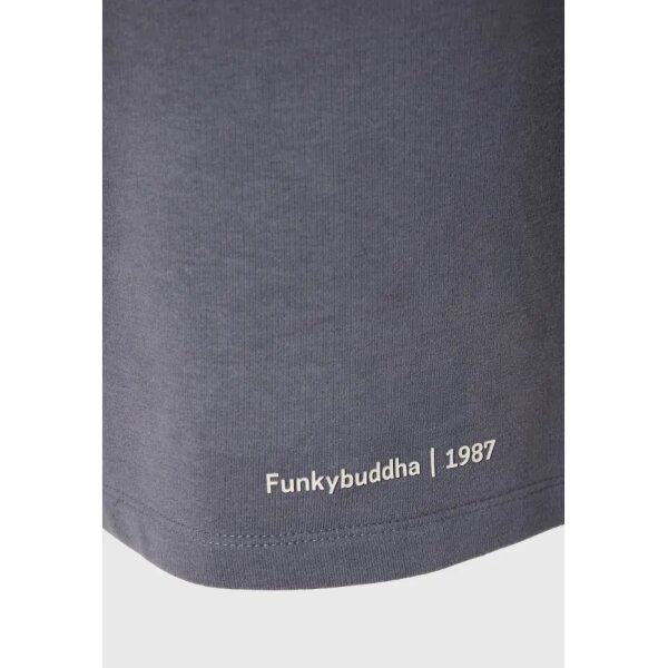 Ανδρική Βερμούδα Φούτερ FUNKY BUDDHA FBM011-050-03 Γκρί - Image 2