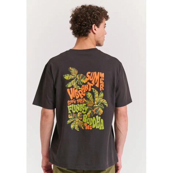 Ανδρική Μπλούζα Κοντό Μανίκι FUMKY BUDDHA FBM011-055-04 Ανθρακί - Image 5