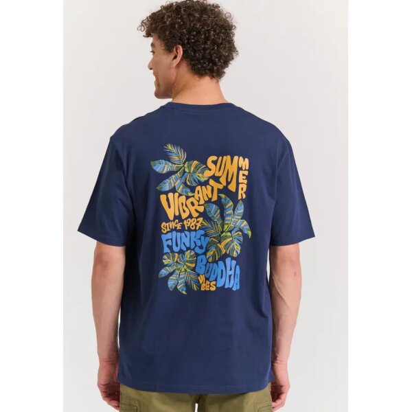 Ανδρική Μπλούζα Κοντό Μανίκι FUMKY BUDDHA FBM011-055-04 Μπλε - Image 2