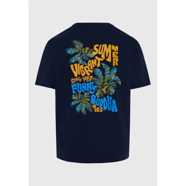 Ανδρική Μπλούζα Κοντό Μανίκι FUMKY BUDDHA FBM011-055-04 Μπλε - Image 4