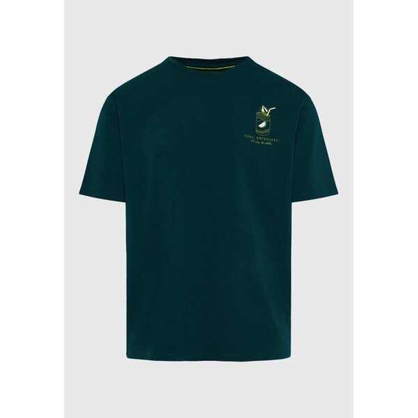 Ανδρική Μπλούζα Κοντό Μανίκι FUMKY BUDDHA FBM011-060-04 Πράσινο - Image 4