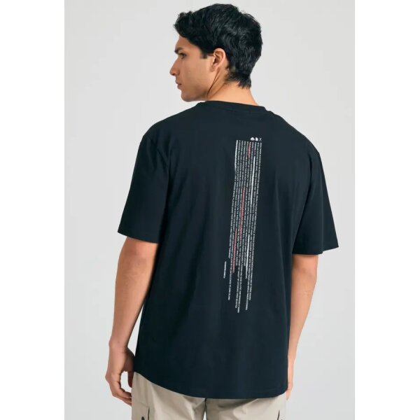 Ανδρική Μπλούζα Κοντό Μανίκι FUMKY BUDDHA FBM011-304-04 Μαύρο - Image 3