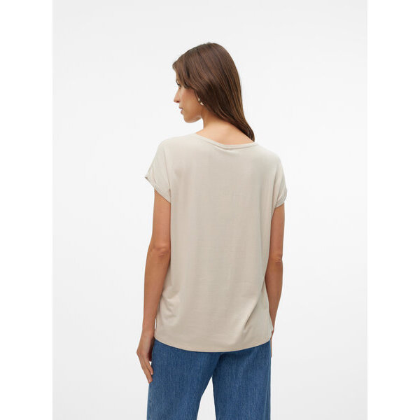 F_10250488_M_4578724_Back ΓΥΝΑΙΚΕΙΑ ΜΠΛΟΥΖΑ VERO MODA  VMLAVA GLITTER SS TOP STRIPE GA JRS NOOS 10250488 - Image 2