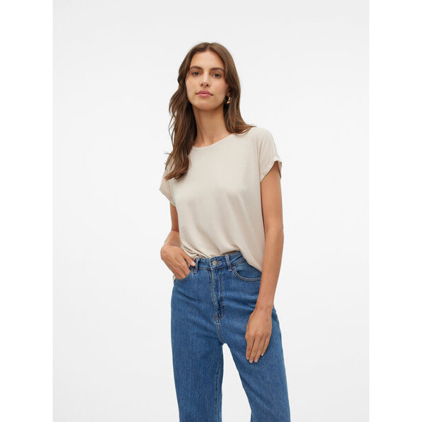 F_10250488_M_4578724_Front ΓΥΝΑΙΚΕΙΑ ΜΠΛΟΥΖΑ VERO MODA  VMLAVA GLITTER SS TOP STRIPE GA JRS NOOS 10250488 - Image 1