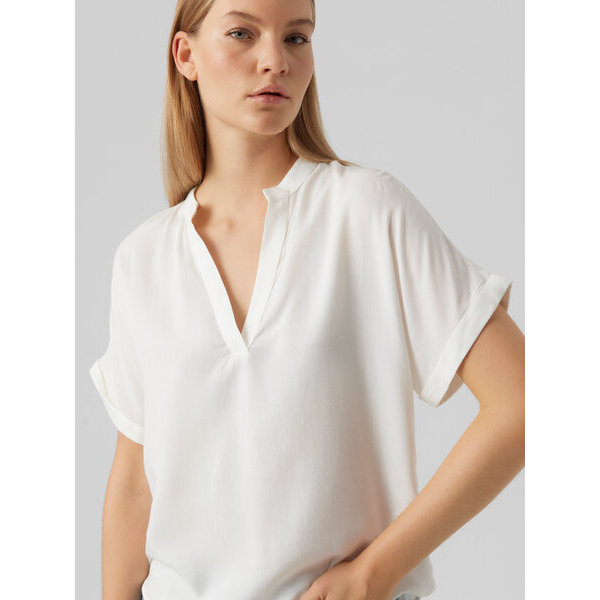 ΓΥΝΑΙΚΕΙΑ ΜΠΛΟΥΖΑ ΛΕΥΚΗ VERO MODA VMBEAUTY SS TOP WVN GA NOOS 10279697 - Image 3