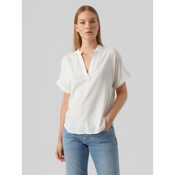 ΓΥΝΑΙΚΕΙΑ ΜΠΛΟΥΖΑ ΛΕΥΚΗ VERO MODA VMBEAUTY SS TOP WVN GA NOOS 10279697 - Image 1
