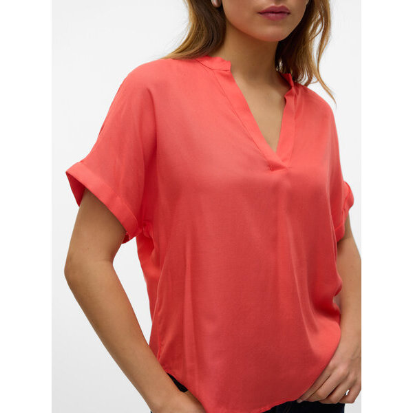 ΓΥΝΑΙΚΕΙΑ ΜΠΛΟΥΖΑ ΚΟΡΑΛΙ VERO MODA VMBEAUTY SS TOP WVN GA NOOS 10279697 - Image 3