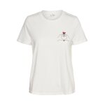 ΓΥΝΑΙΚΕΙΑ ΜΠΛΟΥΖΑ ΛΕΥΚΗ ΜΕ ΚΑΡΔΙΑ VERO MODA VMVIVA S/S O-NECK T-SHIRT JRS BTQ GA 10322077