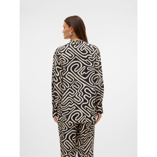 ΓΥΝΑΙΚΕΙΟ ΠΟΥΚΑΜΙΣΟ ΑΣΠΡΟΜΑΥΡΟ VERO MODA VMVIGDIS L/S SHIRT WVN BTQ GA 10323265 - Image 2