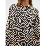 ΓΥΝΑΙΚΕΙΟ ΠΟΥΚΑΜΙΣΟ ΑΣΠΡΟΜΑΥΡΟ VERO MODA VMVIGDIS L/S SHIRT WVN BTQ GA 10323265 - Image 3