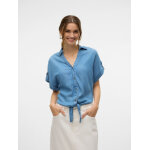 ΓΥΝΑΙΚΕΙΟ ΠΟΥΚΑΜΙΣΟ ΤΖΙΝ VERO MODA VMFLEUR SS BOW TENCEL SHIRT 10326059
