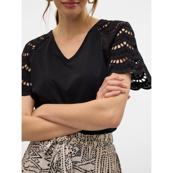 F_10327083_M_4706734_Detail ΓΥΝΑΙΚΕΙΑ ΜΠΛΟΥΖΑ VERO MODA  VMBLASY S/S T-SHIRT JRS BTQ GA 10327083 - Image 3