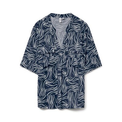 ΓΥΝΑΙΚΕΙΟ ΠΟΥΚΑΜΙΣΟ VERO MODA NAVY BLUE VMBETSY 2/4 V-NECK TOP WVN BTQ GA 10328047