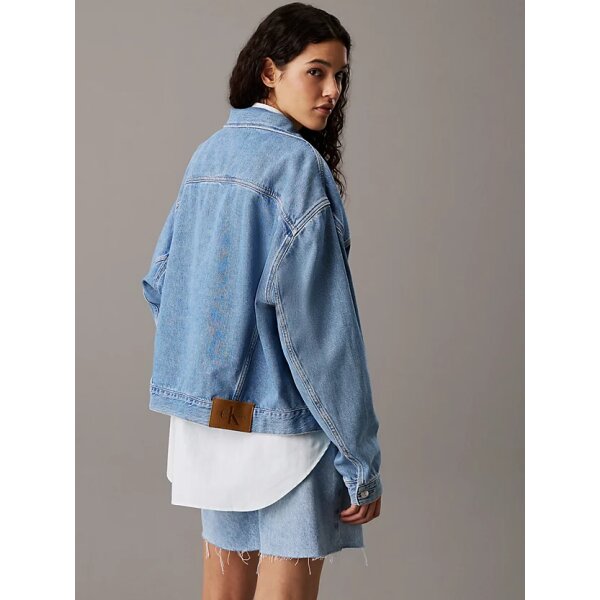 ΓΥΝΑΙΚΕΙΟ ΜΠΟΥΦΑΝ BOXY DENIM JACKET CALVIN KLEIN J20J225182-1AA - Image 2