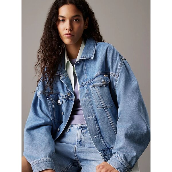 ΓΥΝΑΙΚΕΙΟ ΜΠΟΥΦΑΝ BOXY DENIM JACKET CALVIN KLEIN J20J225182-1AA - Image 5