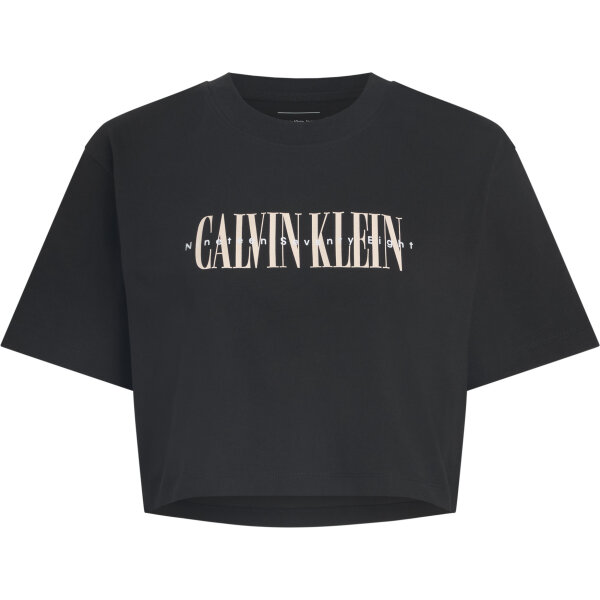 ΓΥΝΑΙΚΕΙΑ ΜΠΛΟΥΖΑ VARSITY CALVIN KLEIN BOXY TEE CALVIN KLEIN J20J225578-BEH - Image 1