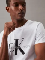 Ανδρική Μπλούζα CALVIN KLEIN CORE MONOGRAM SLIM J30J320935 Λευκό - Image 3