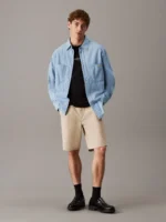 Ανδρική Μπλούζα CALVIN KLEIN PLUS SIZE MONOLOGO  J30J325649 Μαύρο - Image 4